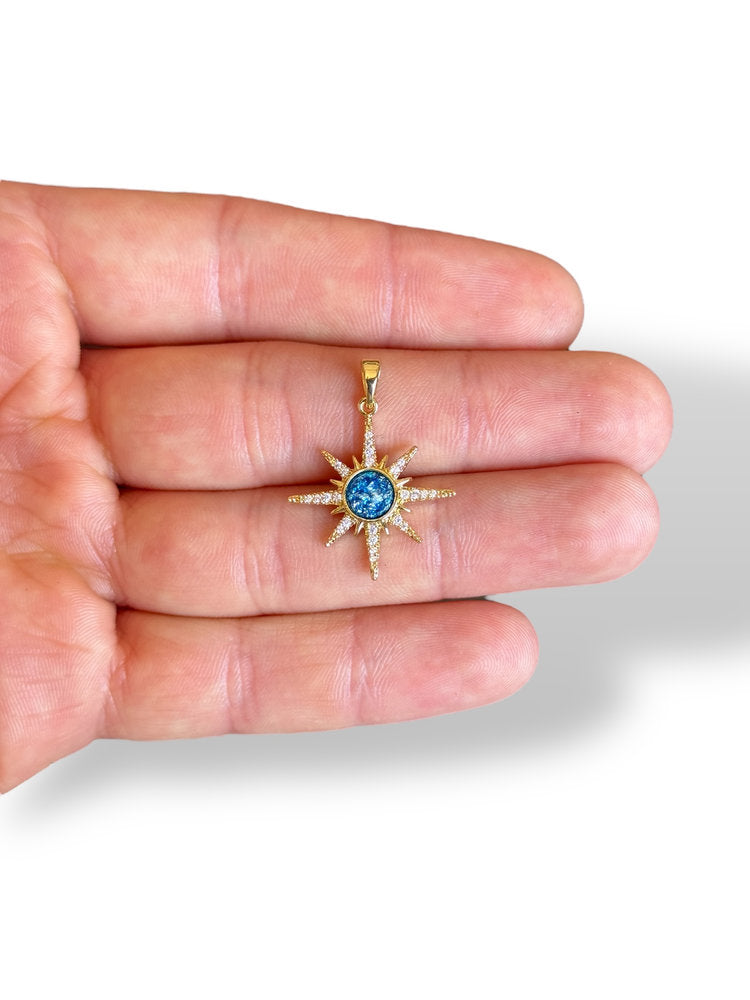 North Star Charm Gold Plated