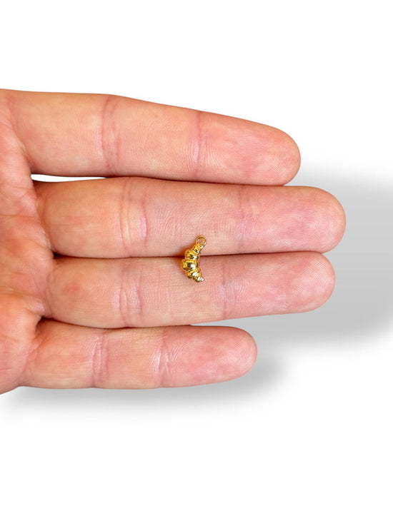Croissant Charm Gold Plated