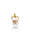 Heart Spinning Charm Gold Plated