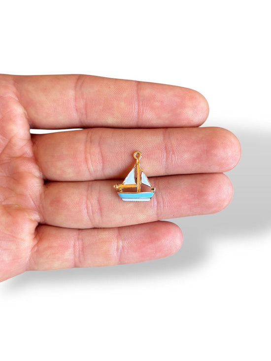 Boat Charm Gold Plated
