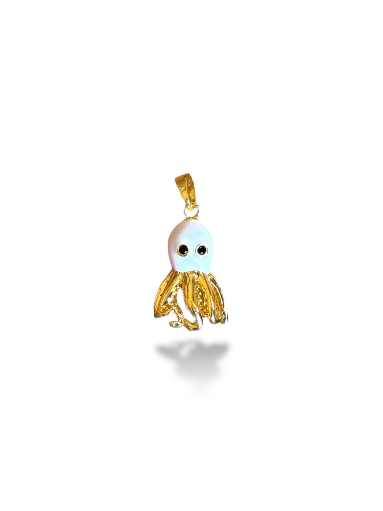 Octopus Charm Gold Plated