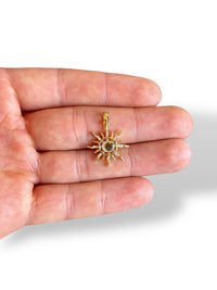 Sun Charm Gold Plated