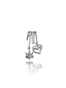 Charm Rhodium Plated