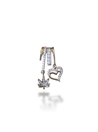 Charm Rhodium Plated