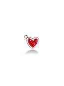 Enamel Glass Gold Plated Charm