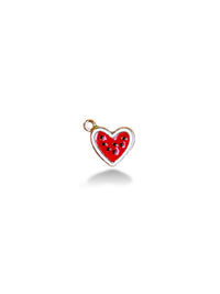 Enamel Glass Gold Plated Charm