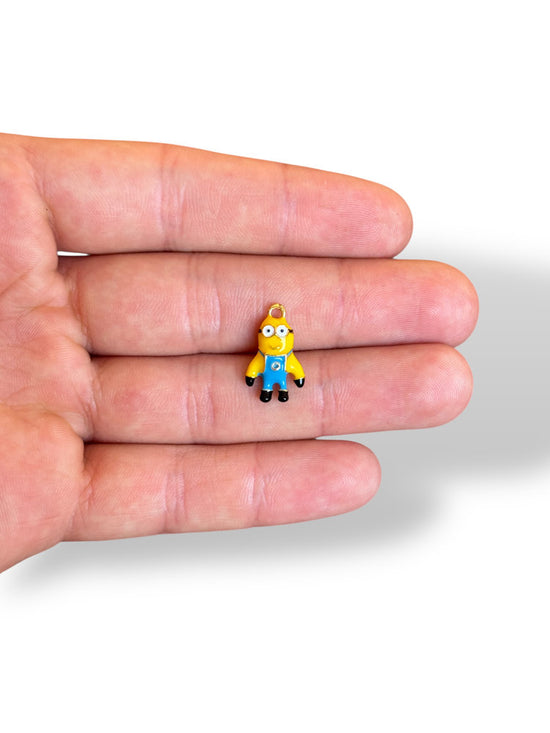 Enamel Glass Gold Plated Charm