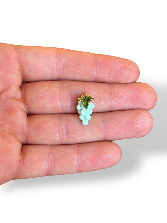 Enamel Glass Gold Plated Charm