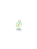 Enamel Glass Gold Plated Charm