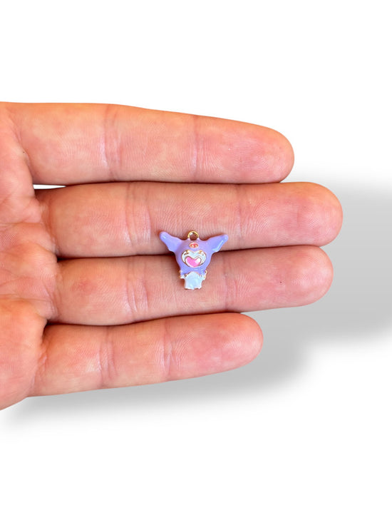 Enamel Glass Gold Plated Charm