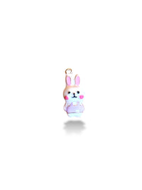Enamel Glass Gold Plated Charm