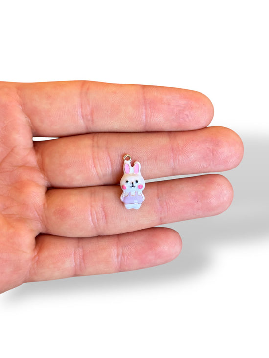 Enamel Glass Gold Plated Charm