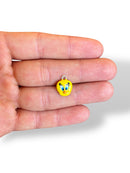 Enamel Glass Gold Plated Charm