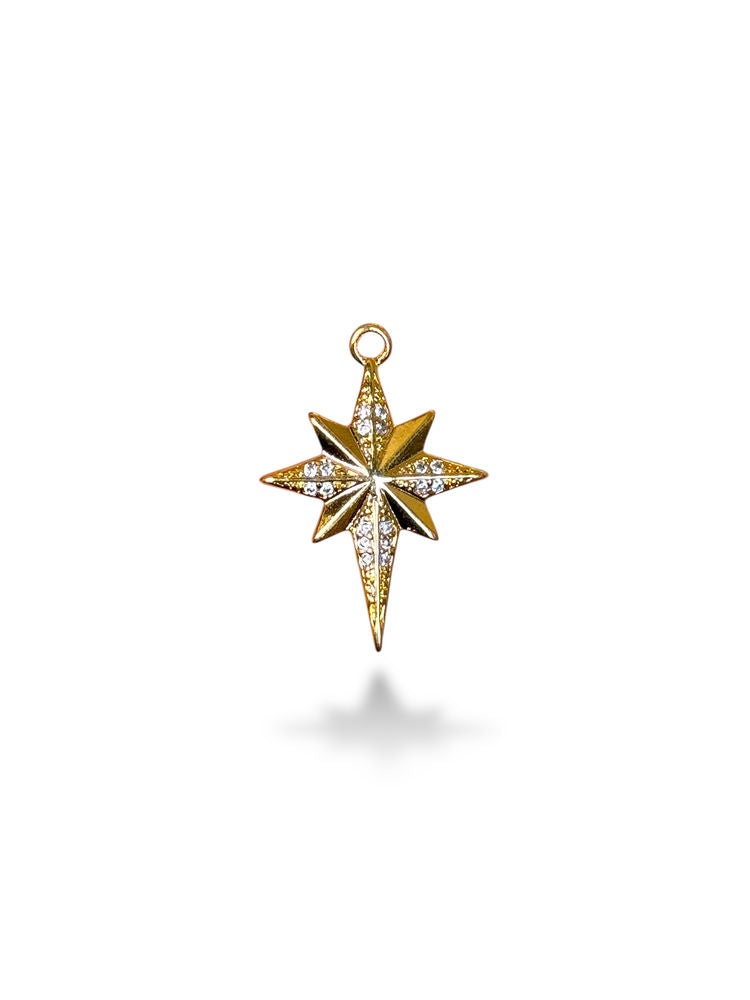 North Star Charm Gold Plated