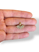 Fan Charm Gold Plated