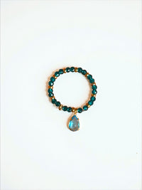 Crystal Beaded Ring Set (5-Piece)