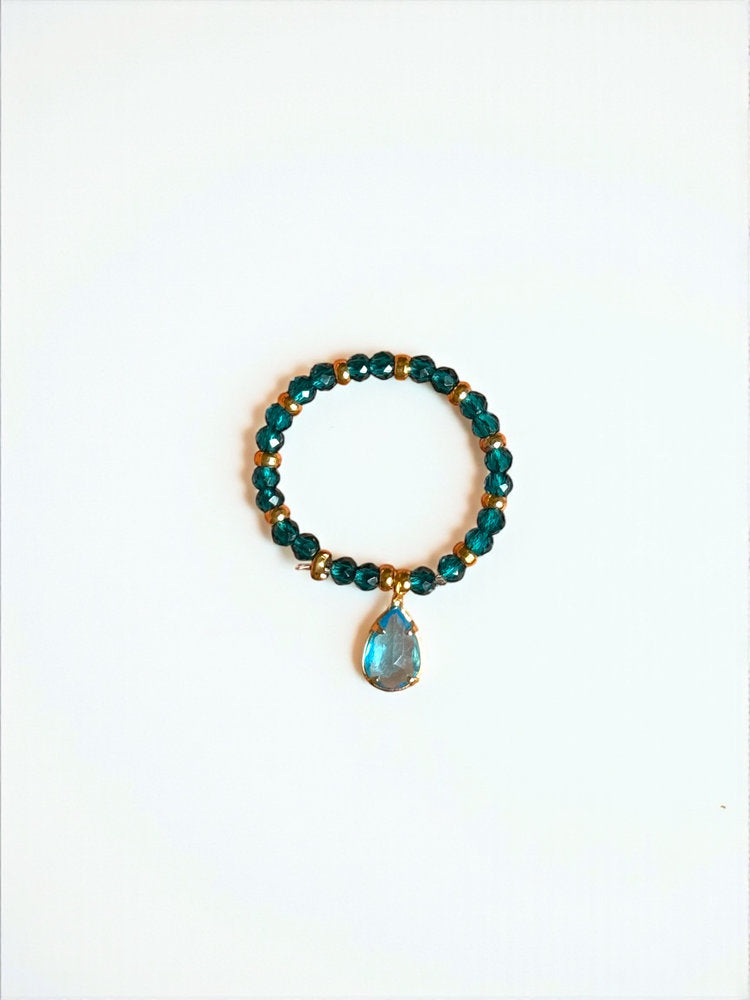 Crystal Beaded Ring Set (5-Piece)