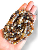 Faceted Agate Natural Stone 8mm