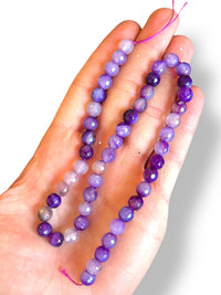 Faceted Agate Natural Stone 8mm