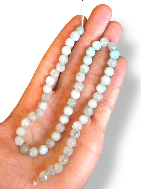Faceted Amazonite Natural Stone 8mm