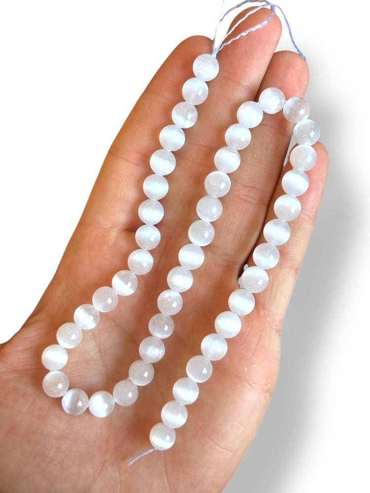 Selenite Natural Stone 8mm