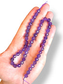 Amatista Facetada Piedra Natural 8mm