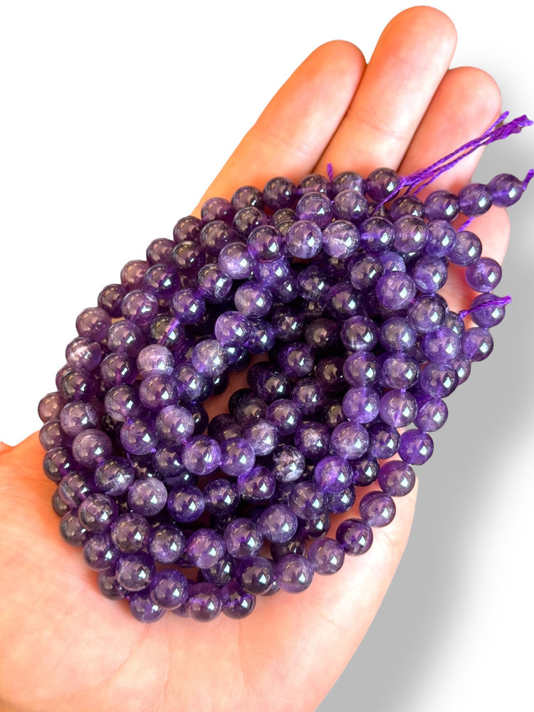 Amethyst Natural Stone 8mm