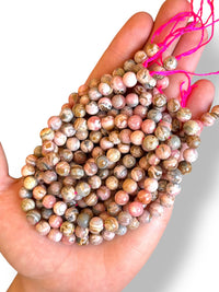 Rhodonite Natural Stone 8mm