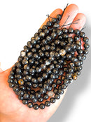 Black Tourmaline Natural Stone 8mm